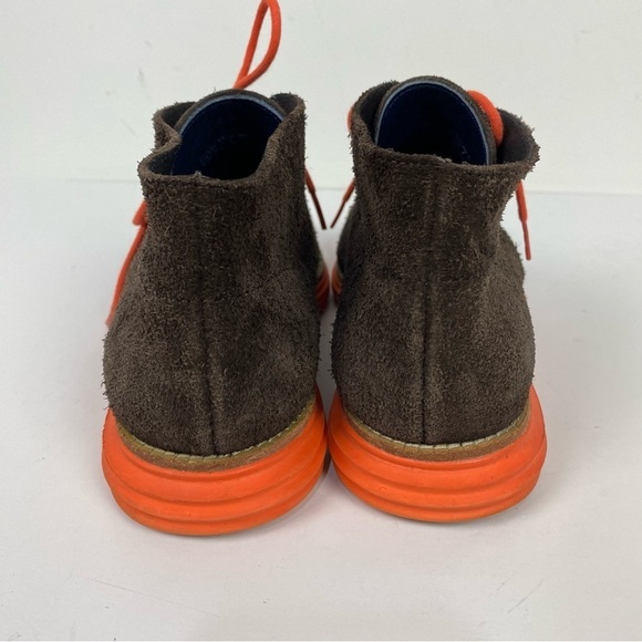 Cole Haan Brown Mens Lunargrand Leather Chukka Boots - Picture 3 of 5